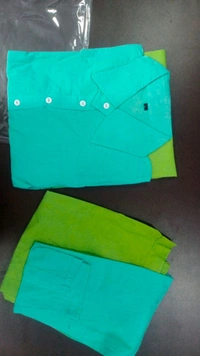 KDJ 5619 🌹💥 NEW DESIGN COTTON  CO-ORD SET - Green, L-40