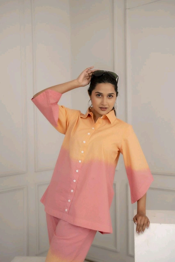 KDJ 5619 🌹💥 NEW DESIGN COTTON  CO-ORD SET - Blush Pink, L-40