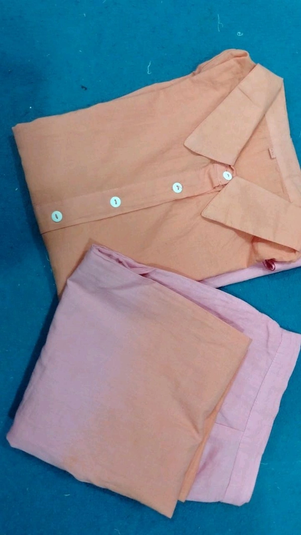 KDJ 5619 🌹💥 NEW DESIGN COTTON  CO-ORD SET - Blush Pink, L-40