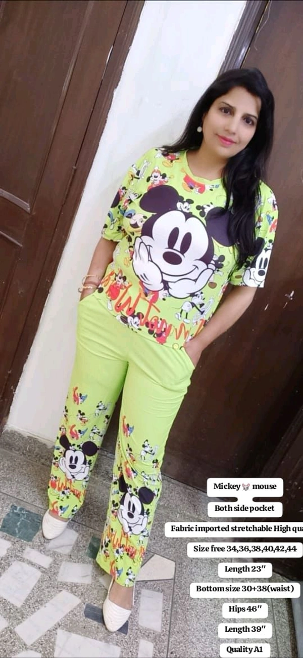 KD18  5623 Mickey 🐭 mouse 
Both side pocket imported stretchable High quality 
 - Green, 38-