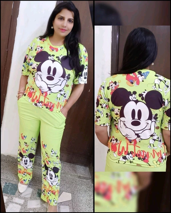 KD18  5623 Mickey 🐭 mouse 
Both side pocket imported stretchable High quality 
 - Green, 38-