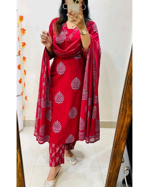 KDJ 5628 *Heavy Cotton*  Sequence Work Kurti with Hand work Pant 


 - Maroon, M-38