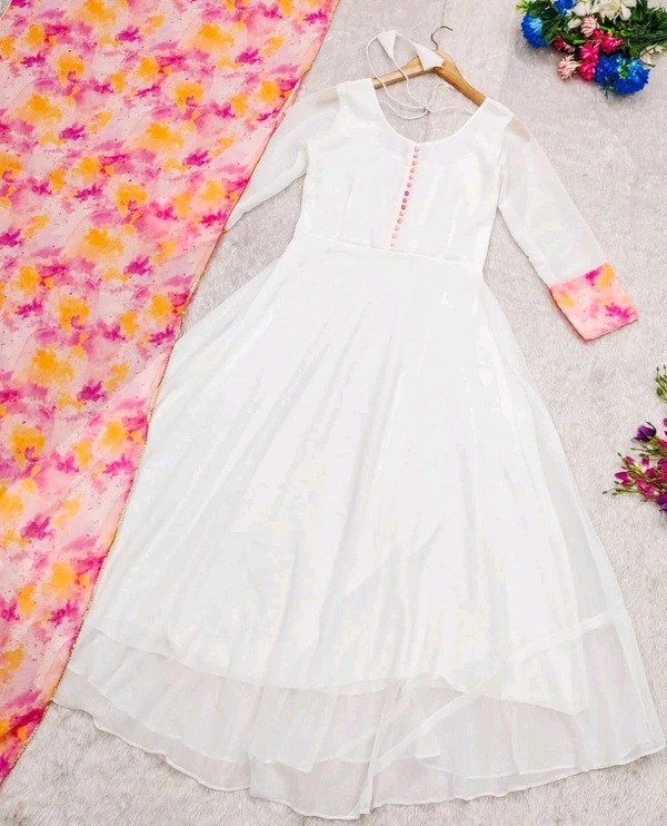 DSS 5633 Soft Georgette SLPASH ANARKALI Kurta Pant With Duptta 
 - 2XL-44