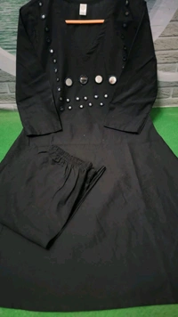 SF5 5634   New cotton Party Wear Look New A-line kurta with palzaa a-line Hand Work  kurta with palzaa set
 - XL-42