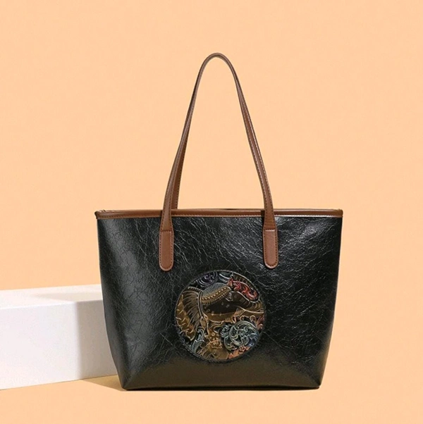 Tote Bag With Elephant Print 