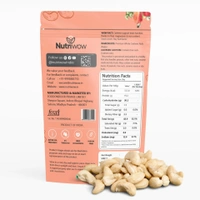 Nutriwow Premium Whole Cashews and Whole California Almonds | 400g (200g each) - 400g, Whole