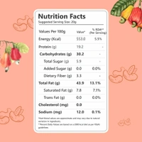 Nutriwow Premium Whole Cashews and Whole California Almonds | 400g (200g each) - 400g, Whole