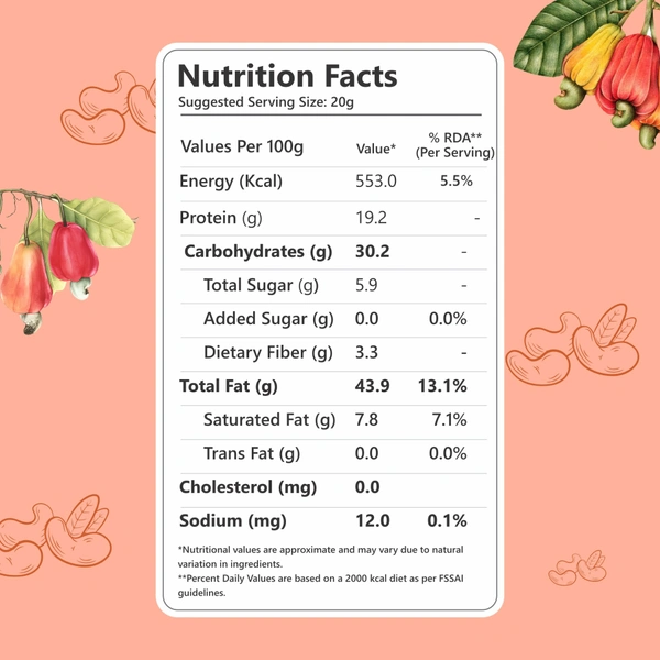 Nutriwow Premium Whole Cashews and Whole California Almonds | 400g (200g each) - 400g, Whole