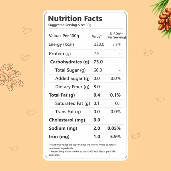 Nutriwow Premium Omani Dates 400g & Roasted & Salted Almonds 200g | Khajur and Badam - 600g
