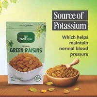 Nutriwow Premium Green Raisins | Kishmish | 1Kg (500g Pack of 2) - 1kg