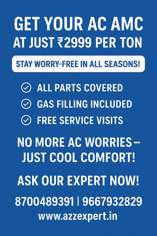 Annual Maintenance Contract AMC For air conditioner 1 Ton Split & Window