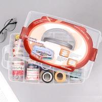 10 Grid Plastic Storage Organiser Box (Random Colour)