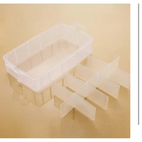 10 Grid Plastic Storage Organiser Box (Random Colour)