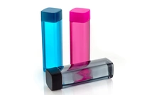 1000ml Square Shape Plastic Water Bottle With Square Cap(Pack Of 3 )