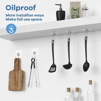 10079 Heavy Duty Waterproof and Rustproof Wall Hooks Multipurpose (5pcs Set) Upto 10KG - 5pcs