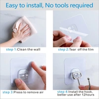 10079 Heavy Duty Waterproof and Rustproof Wall Hooks Multipurpose (5pcs Set) Upto 10KG - 5pcs