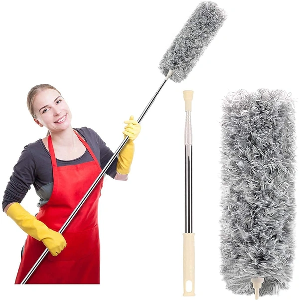 100inch Expandable Pole Handle Washable Duster for High Ceiling Fan