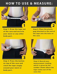 Body Measure Inch Tape with Lock Pin