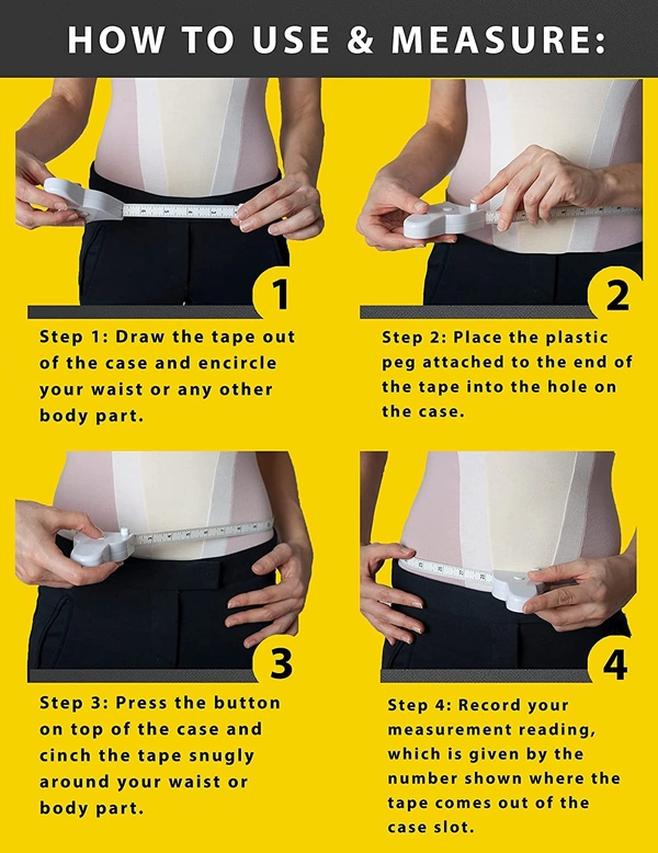 Body Measure Inch Tape with Lock Pin