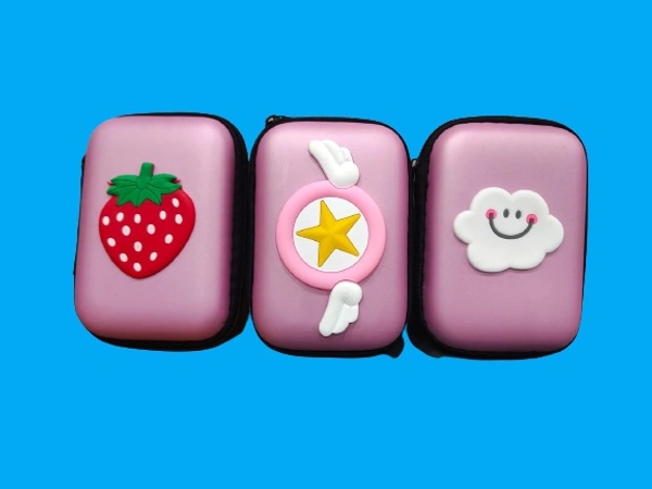 Cartoon Rectangle Headphone Case (Random Print)