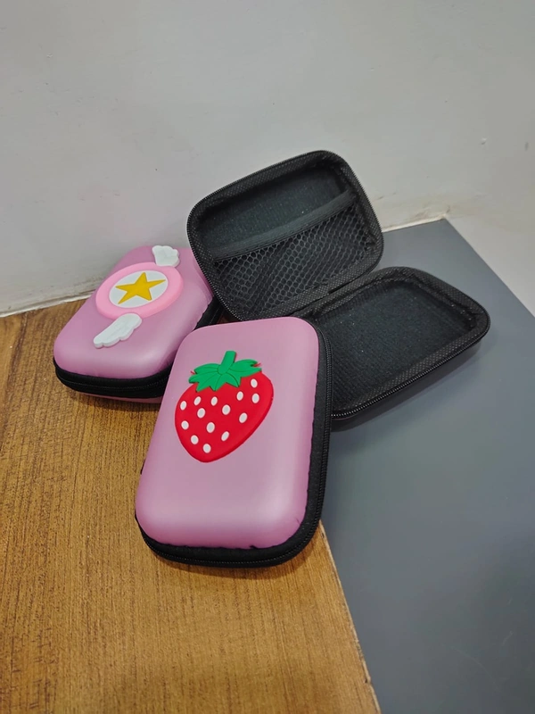 Cartoon Rectangle Headphone Case (Random Print)