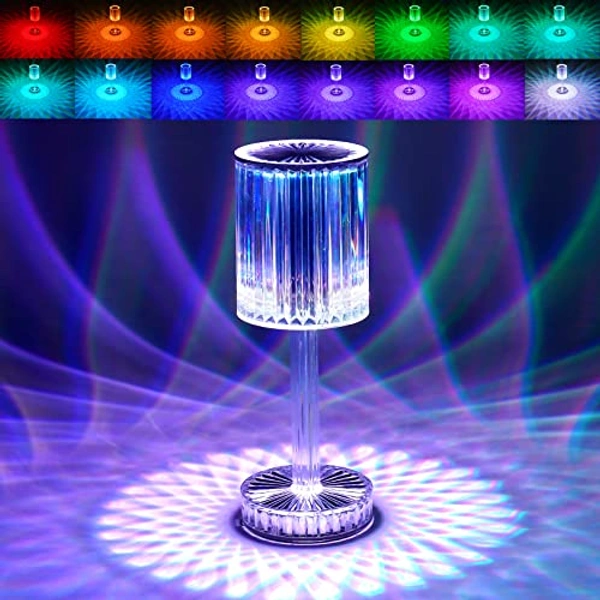 Diamond Crystal Lamp 16 Color Changing RGB Touch+Remote Control (1pc)