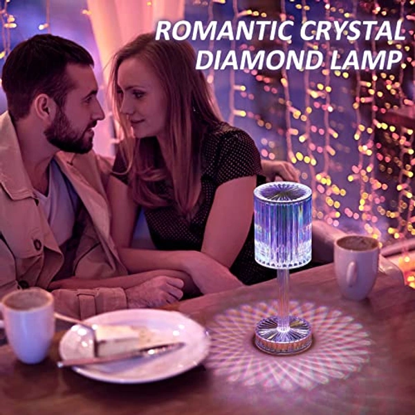 Diamond Crystal Lamp 16 Color Changing RGB Touch+Remote Control (1pc)