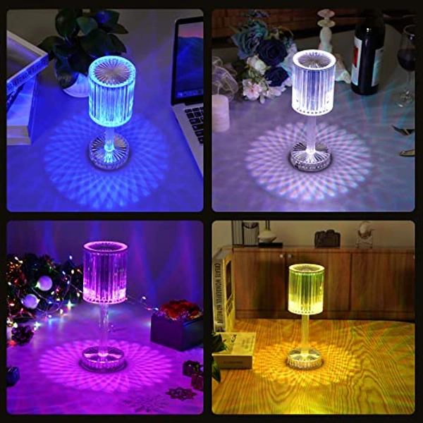 Diamond Crystal Lamp 16 Color Changing RGB Touch+Remote Control (1pc)