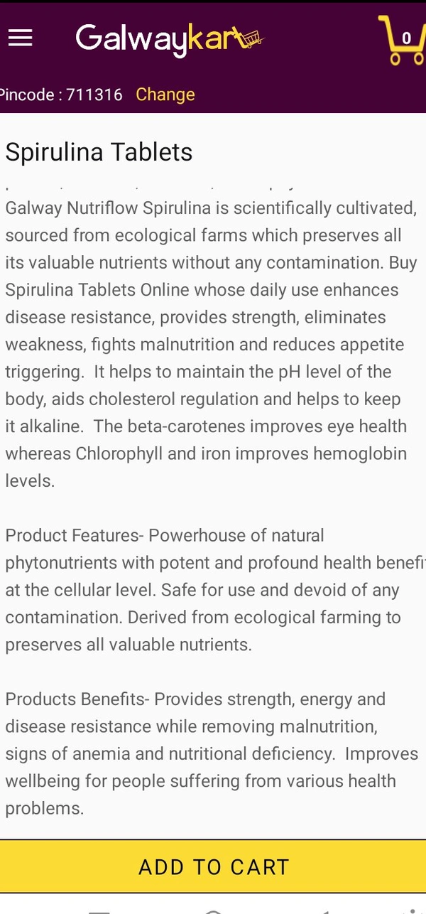 Galway Spirulina Tablet - 1pac