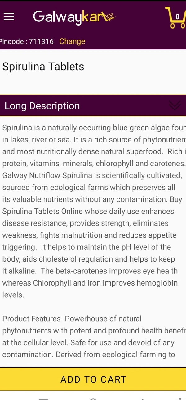 Galway Spirulina Tablet - 1pac