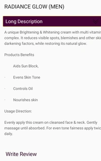 Galway Radiance Glow For Men - 100gm