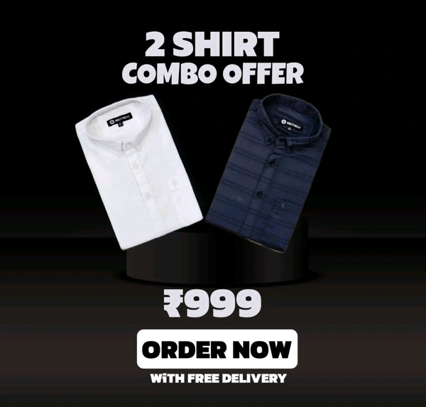 2 Shirt Combo Offer, Skiyex Original Cotton full Sleeves Shirt - Xl