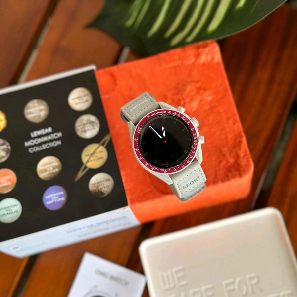 2024 OMG smart watch sport multi colors reltek 8763e chip round oled amoled 1.28" moon moonwatch smartwatch OMG watch