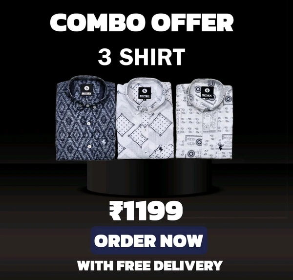 3 Shirt Combo Offer, Skiyex Original Cotton full Sleeves Shirt - Xl