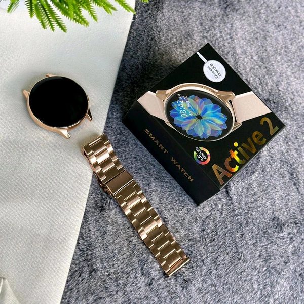 Active 2 2.5D Curve HD Amoled Display Smartwatch, Heart Sensor With Real Time Monitor, Bluetooth Calling - SRSA3