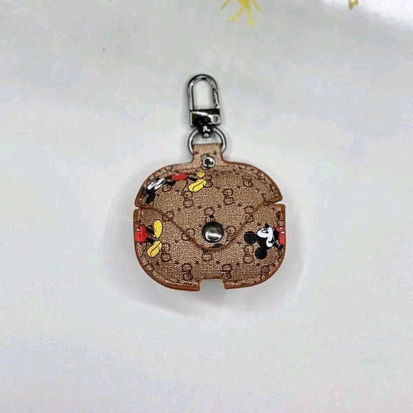 AirPods 3 Earphone Case - Cover Drop- Proof Anti- Scratch Charging Earphones Shell For Storage 3 Headphones Bag Portable Accessories Light Case - light Brown