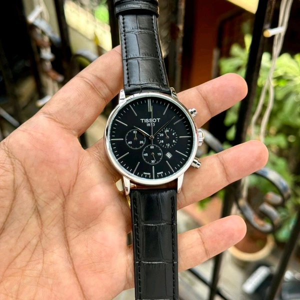 Analog 1853 Chronograph Top Quality Collection With Analog Brand Print Easy Operated Lock