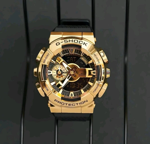 Analog And Digital GM-110G-1A9 Top Quality With Metal Body | AutoLight, World time And Day Chronograph Working