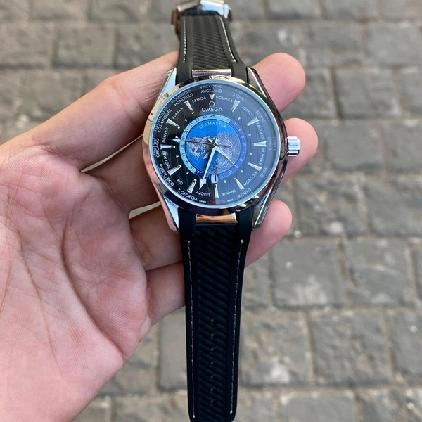 Analog Aqua Terra 150m Co-axial Master Chronometer Gmt Worldtimer Quartz Movement Watch - SRM1