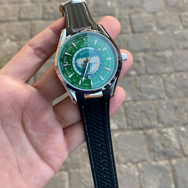 Analog Aqua Terra 150m Co-axial Master Chronometer Gmt Worldtimer Quartz Movement Watch - SRM8