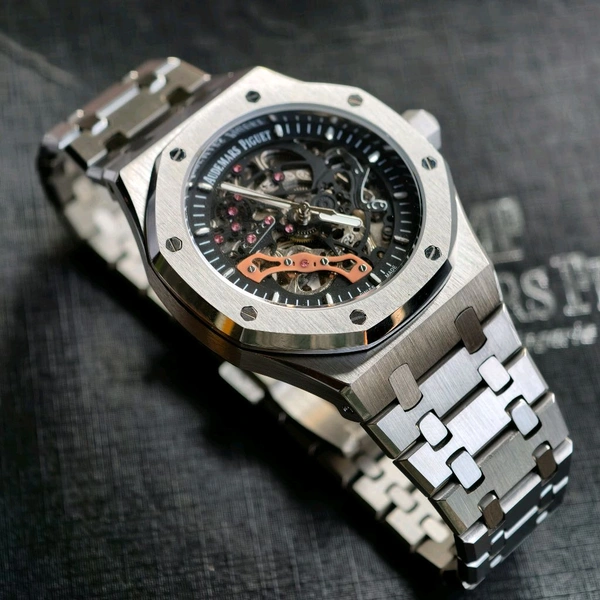 Analog Automatic Top End Quality Collection With High Quality Strap Best Finishing Body & Case - Black