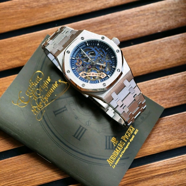 Analog Automatic Top End Quality Collection With High Quality Strap Best Finishing Body & Case - Blue