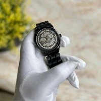 Analog Automatic Top Quality Collection With High Quality Strap Best Finishing Body & Case - Black