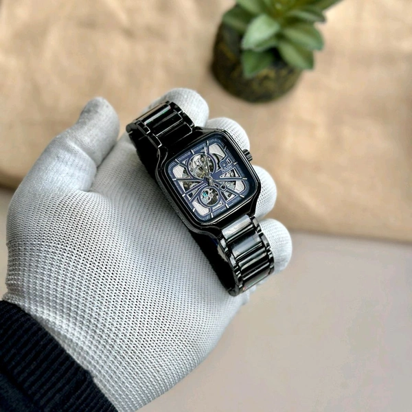 Analog Automatic Top Quality Collection With High Quality Strap Best Finishing Body & Case - Black