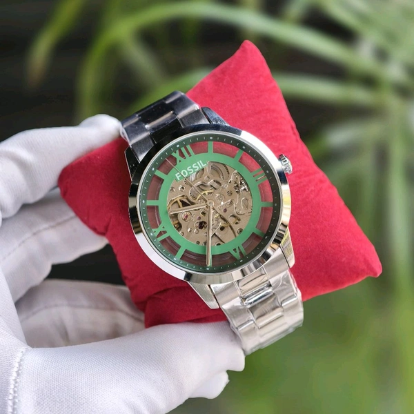 Analog Automatic Top Quality Collection With High Quality Strap Best Finishing Body & Case - Green