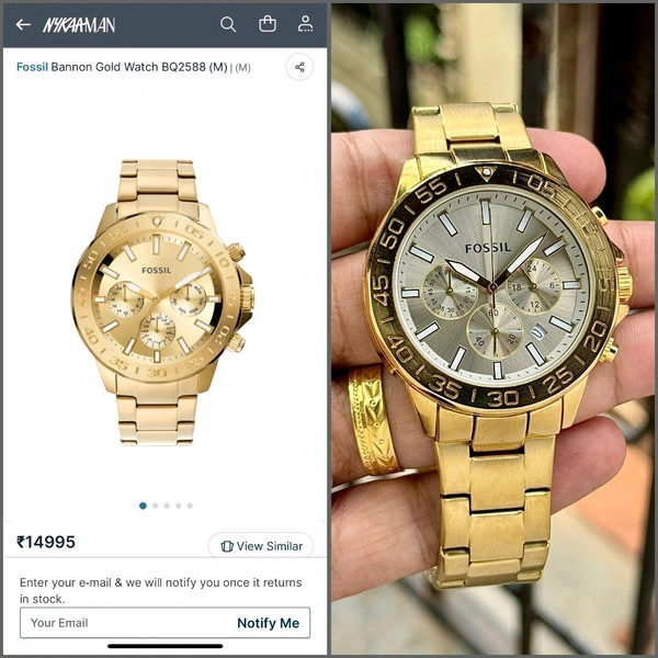 Analog BQ2588 Guaranteed Powerful Original Quartz Chronograph machinery Watch