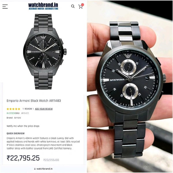 Analog Claudio AR11483 High Quality Stop watch Chronograph Machinery Watch