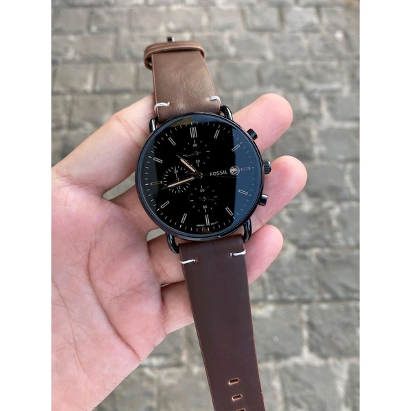 Analog Commuter High Quality Stop Watch Chronograph Machinery Watch - SRF3