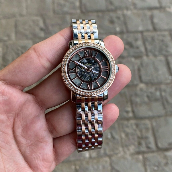 Analog Evive Original Japanese Back Open Automatic Machinery Watch - SRF3