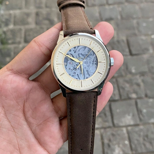 Analog Fully Automatic Japanese Movement Machinery Watch For Mens - Brown